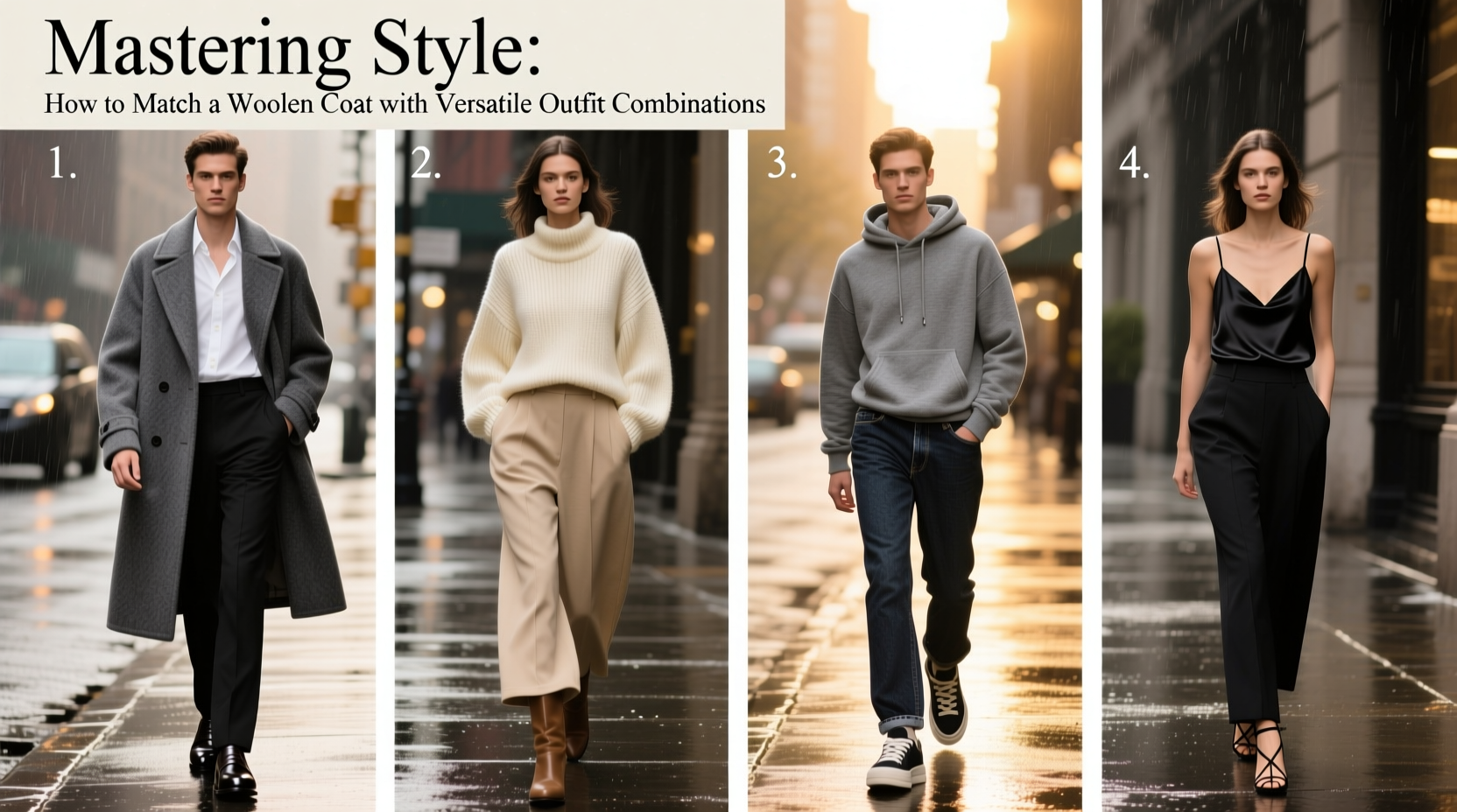 mastering style how to match a woolen coat with versatile outfit combinations