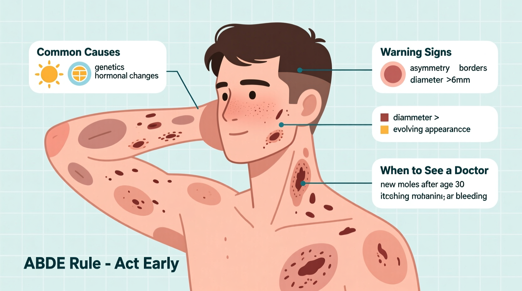 why am i getting so many moles causes when to worry