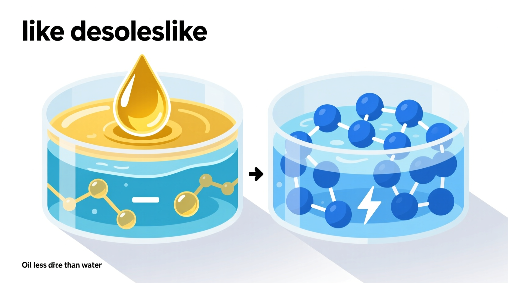 why dont oil and water mix science explained simply