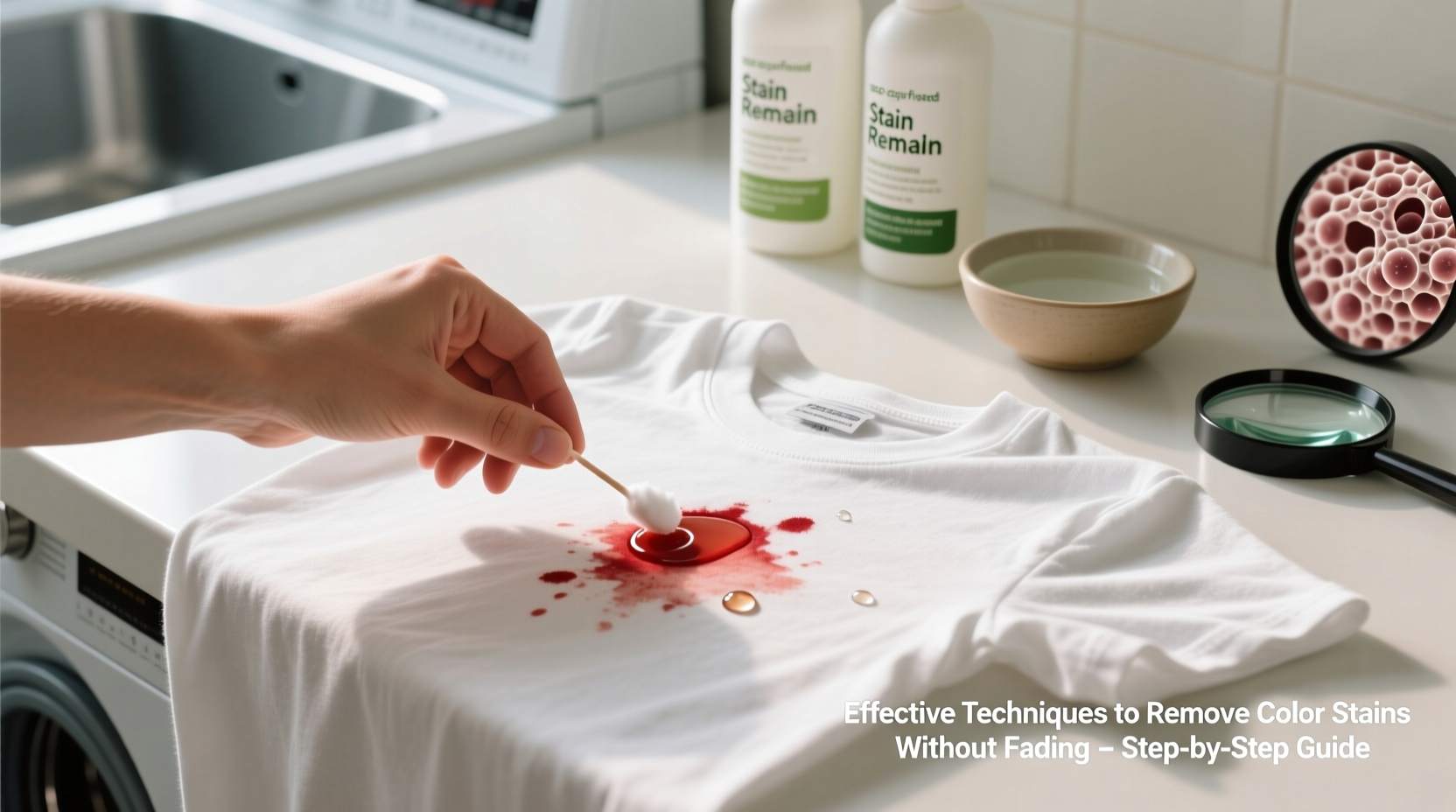 effective techniques to remove color stains from colored clothes without fading