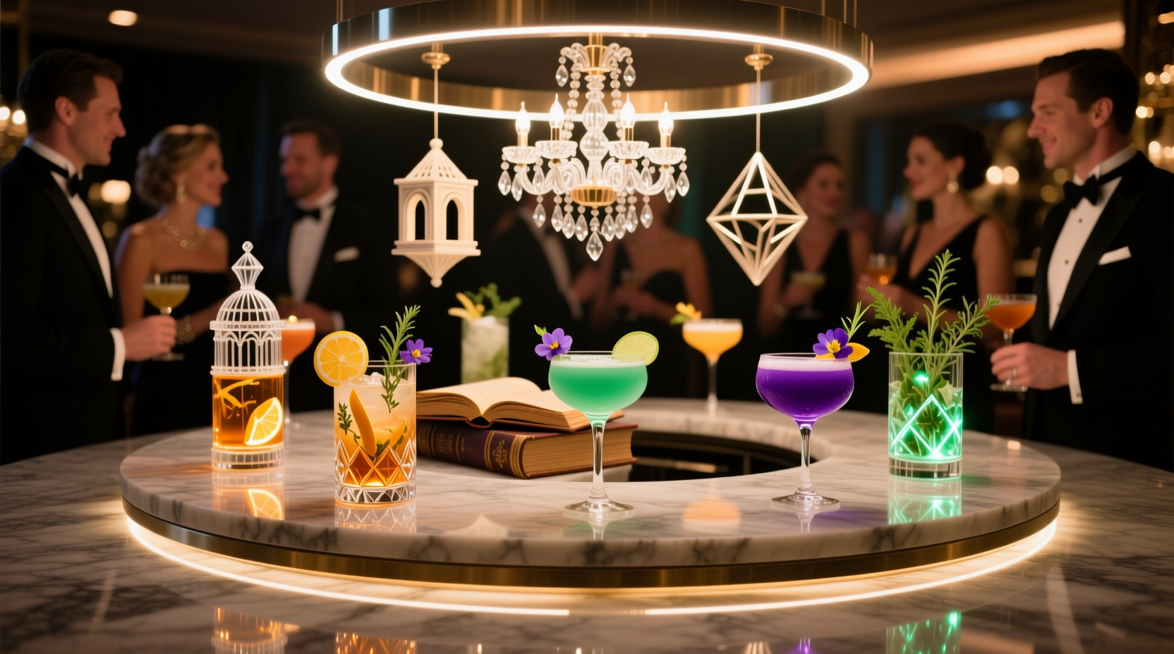 impress your party guests with cocktails served inside