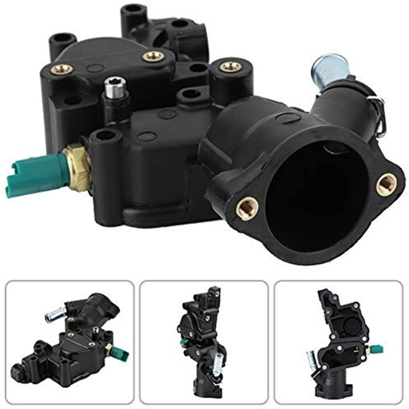 MACHSWON Thermostat Housing Kit - Compatible With Peugeot 206, 207, Citroen C2, C3 (1999-2017)