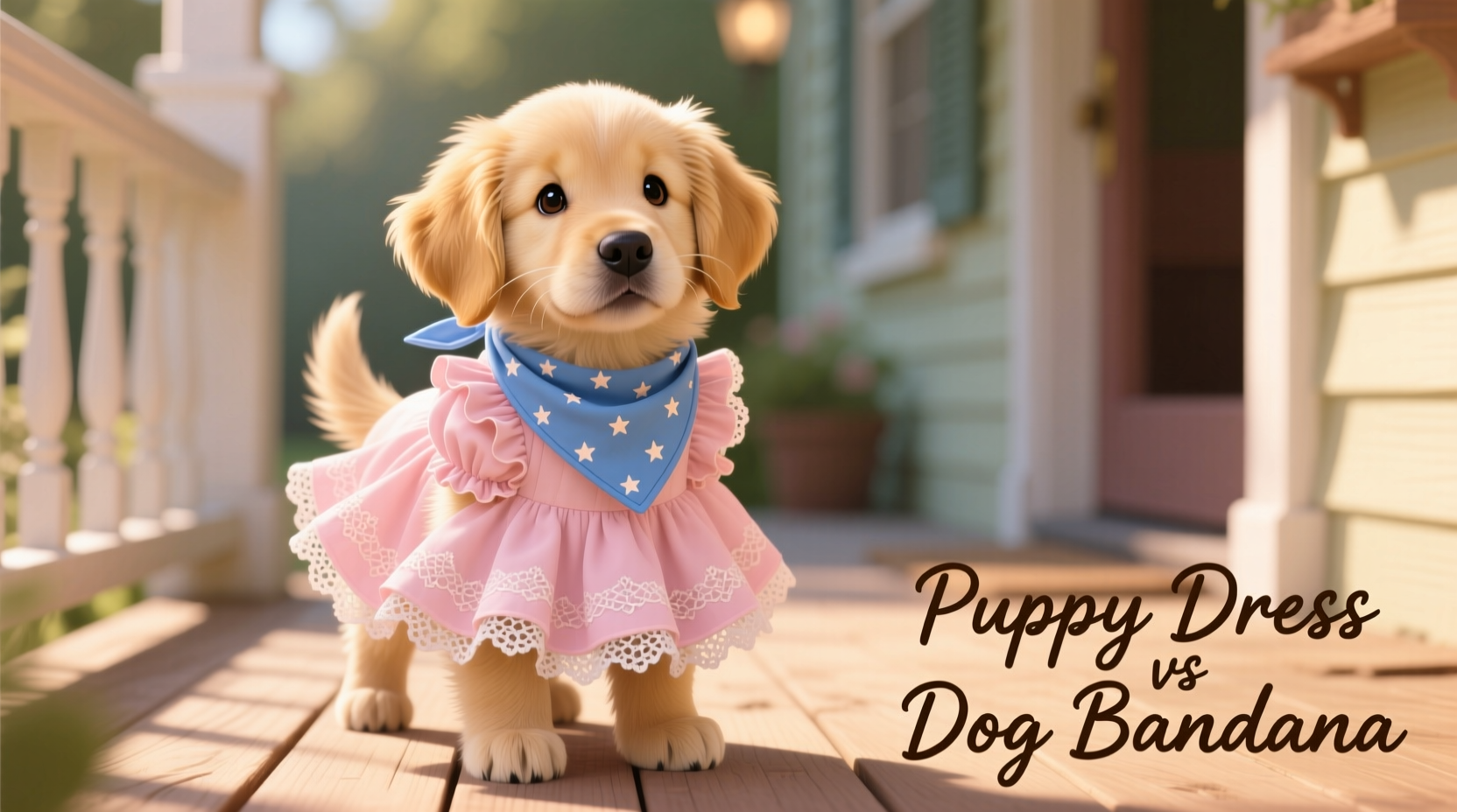 puppy dress vs dog bandana is a cute outfit really better or just more work