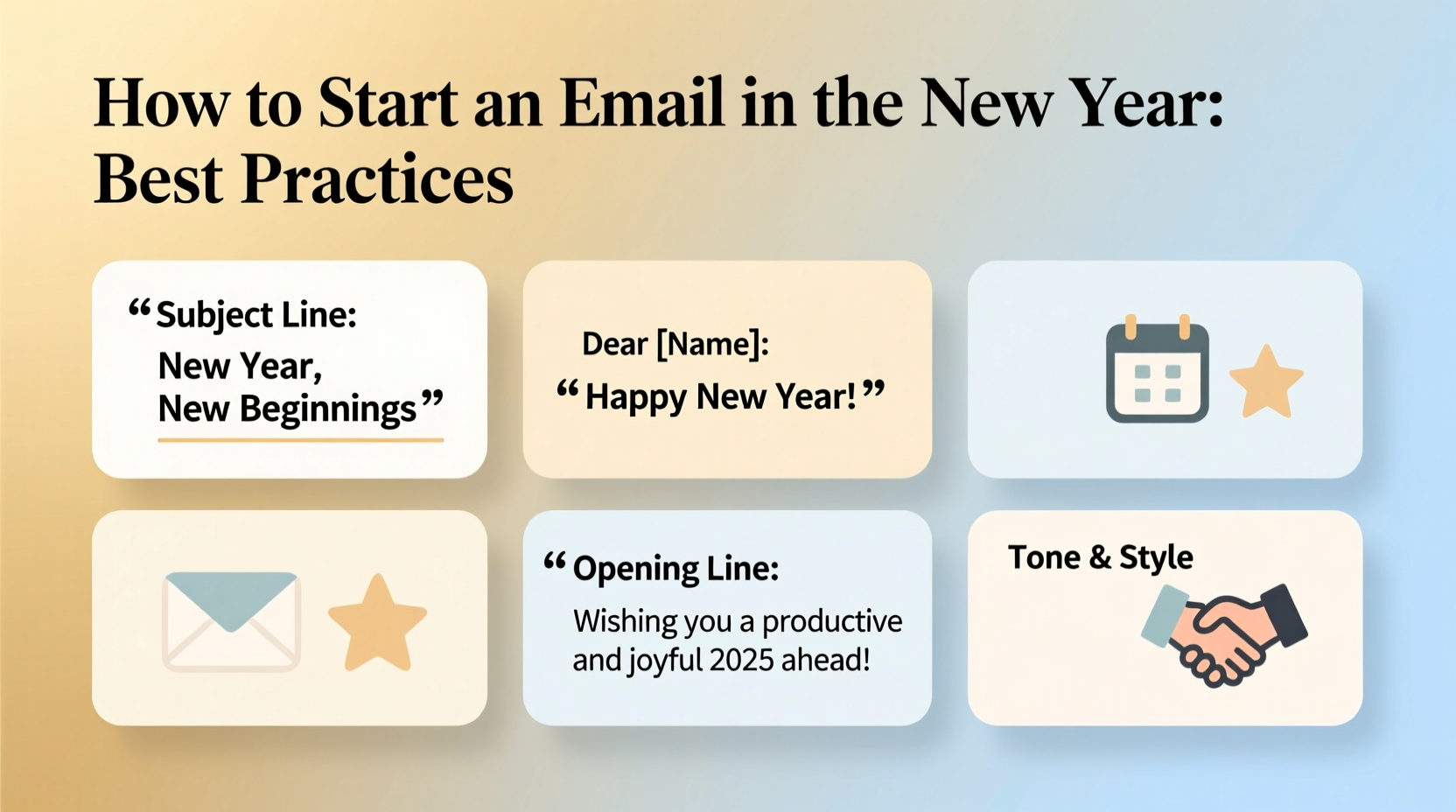 how to start an email in the new year