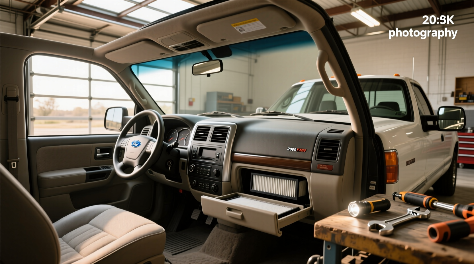 2000 f350 cabin air filter location replacement guide