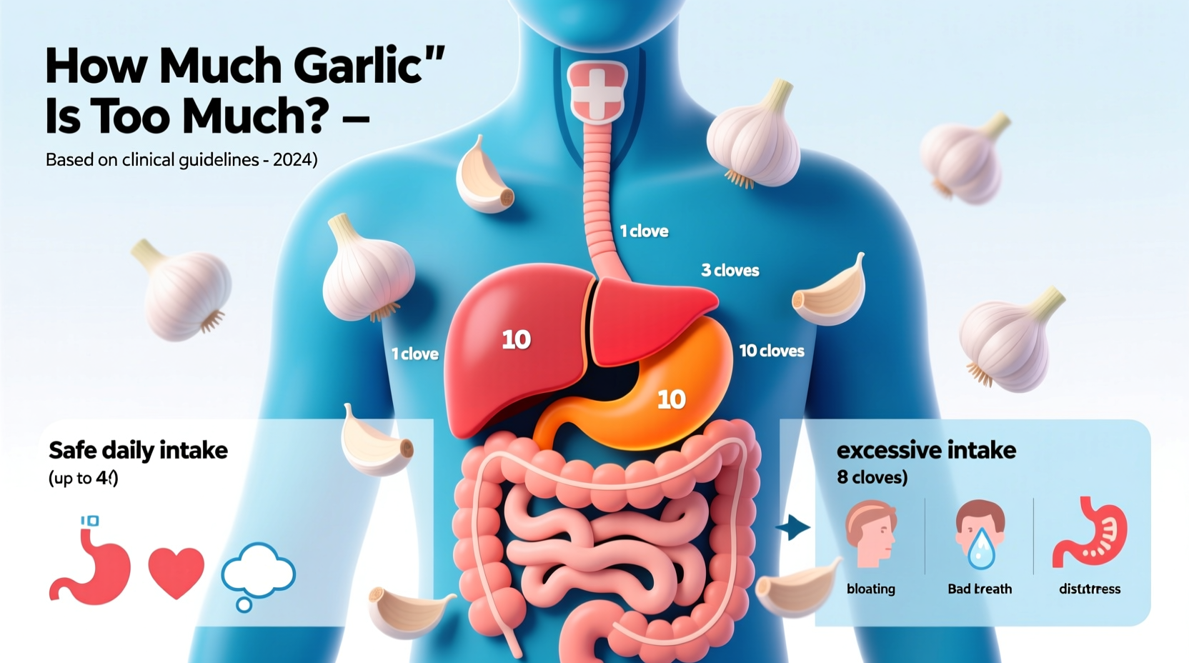 how much garlic is too much garlic