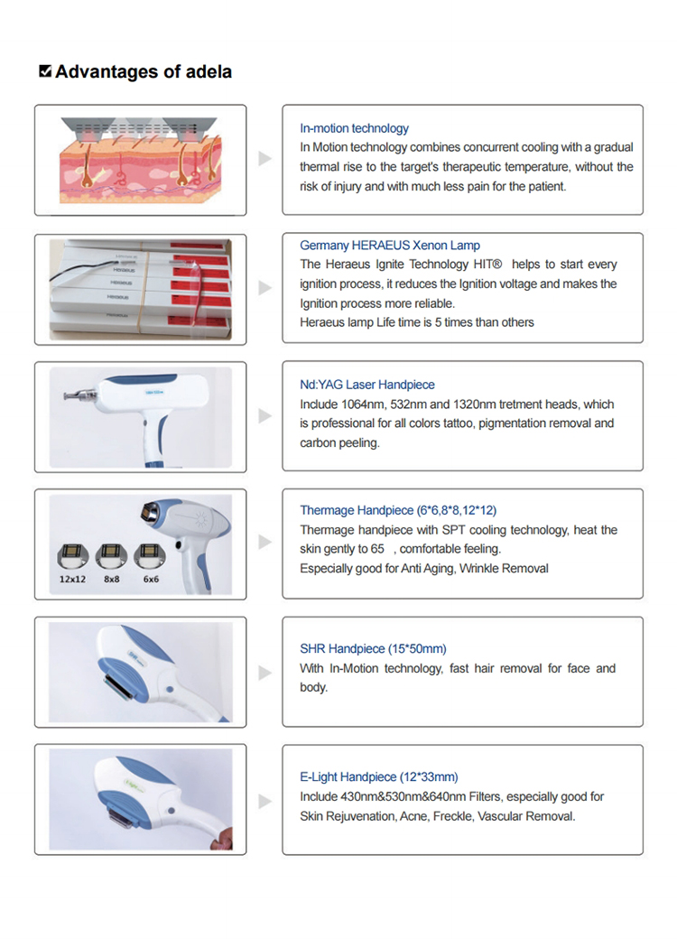 Kes Newest 3500W ipl laser hair removal machine / ipl opt shr Elight rf nd yag laser with 200000shots