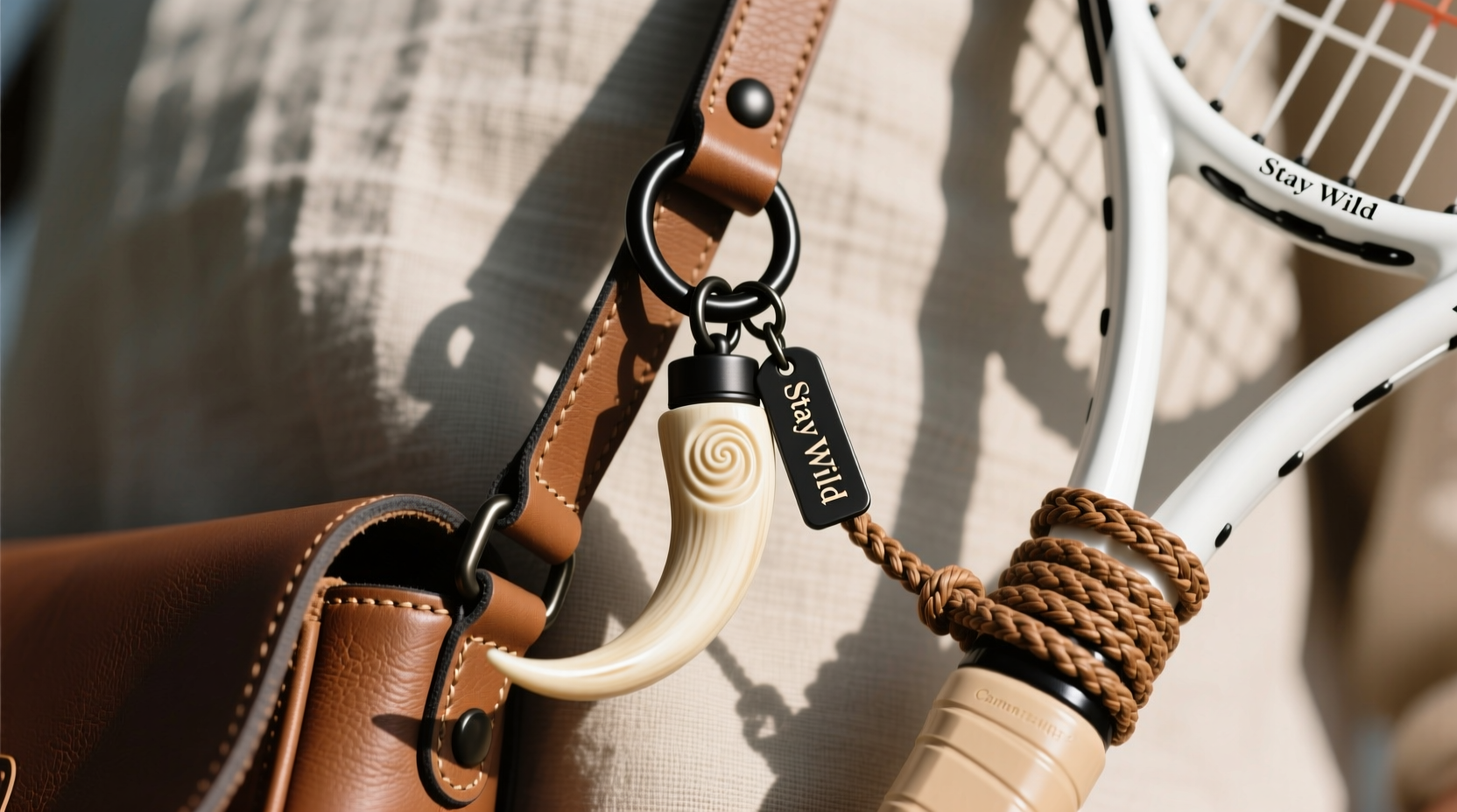 creative ways to attach a horn charm to your bag or racket for style and security