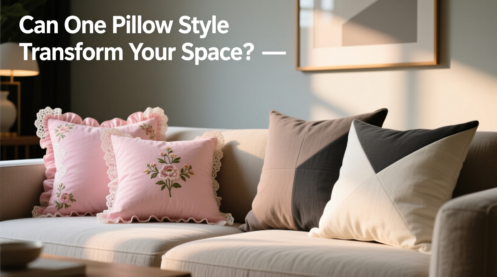 girly vs modern minimalist pillows can one really transform your living room vibe