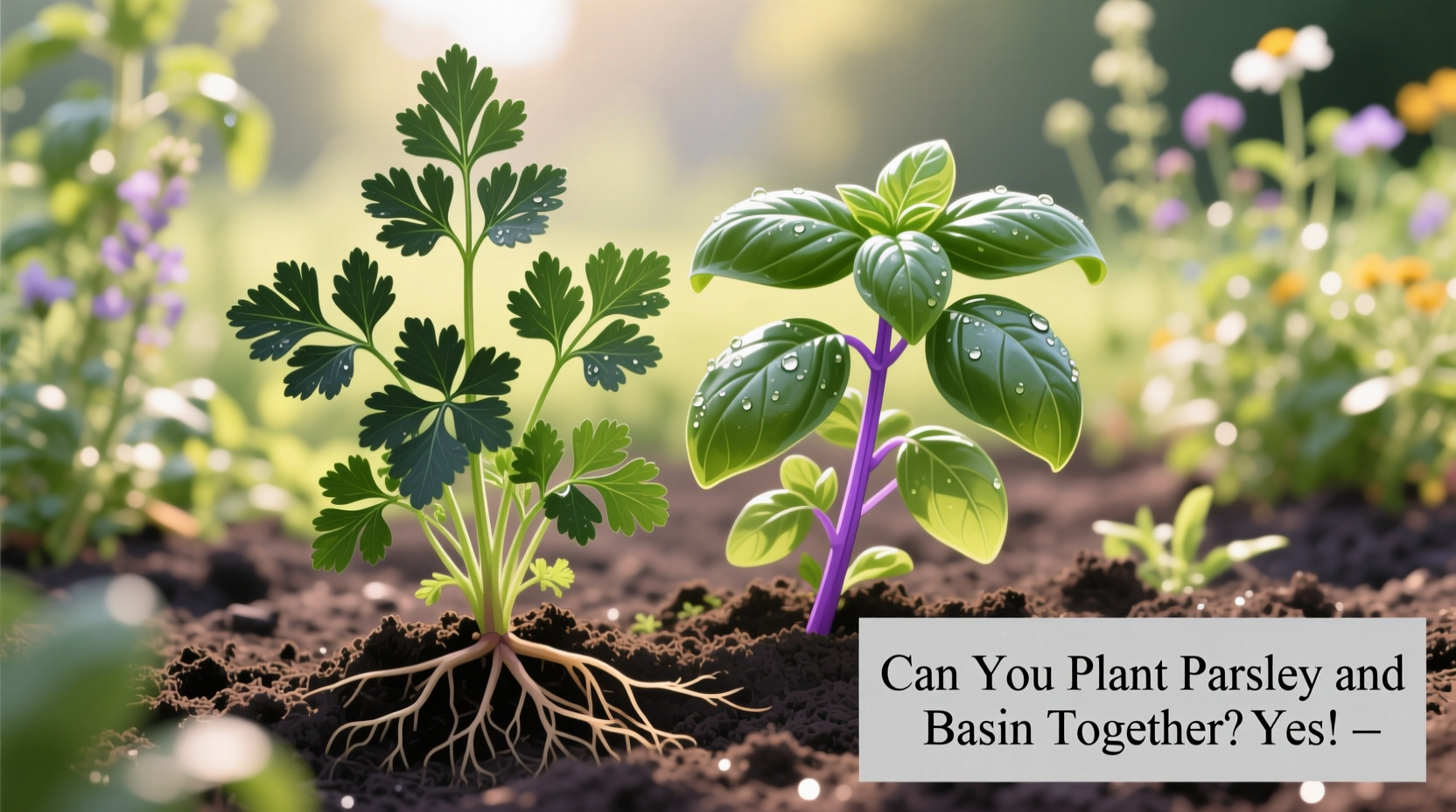can you plant parsley and basil together