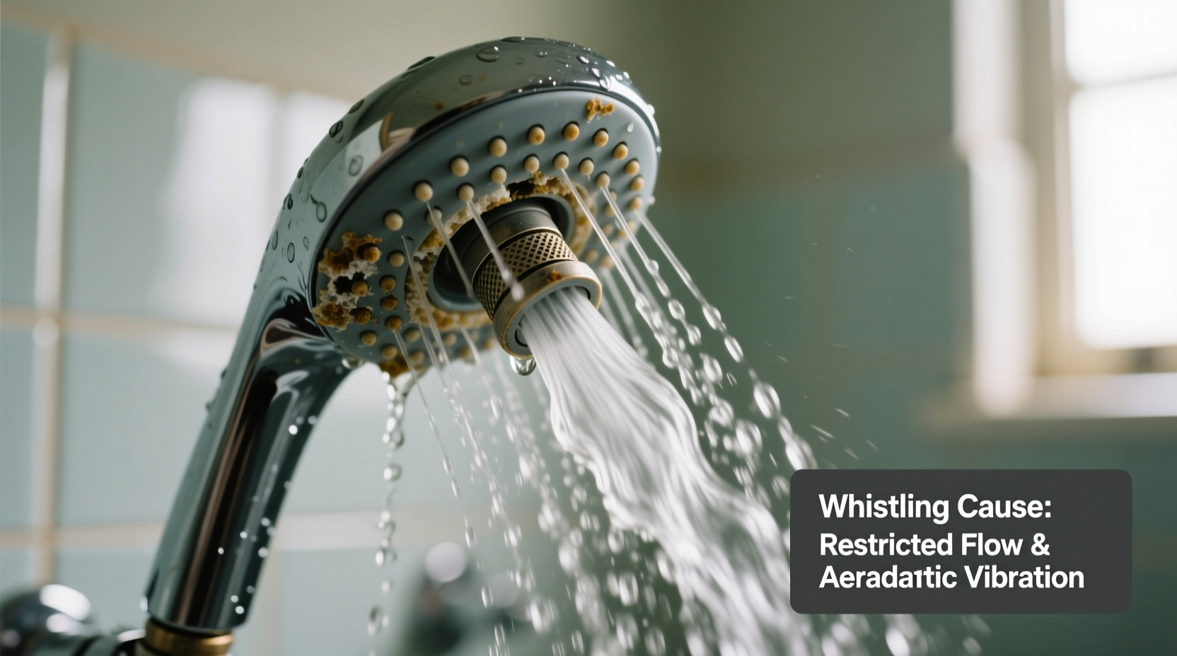 shower whistling why it happens how to fix it