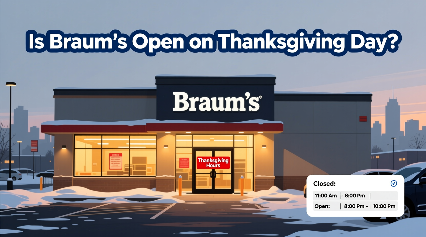 is braums open on thanksgiving day