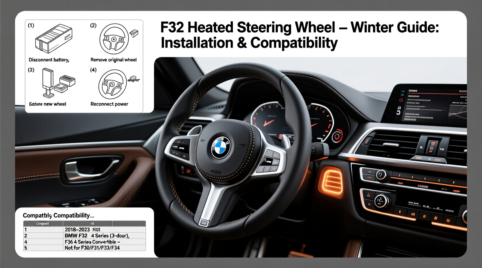 f32 heated steering wheel winter