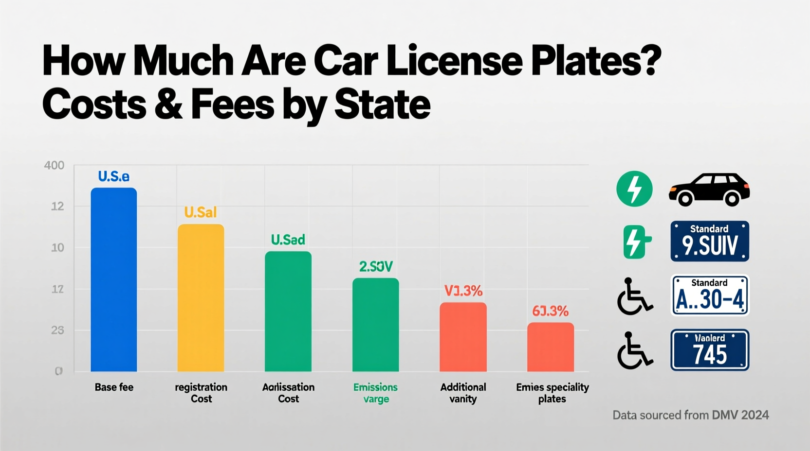 how much is plates for a car