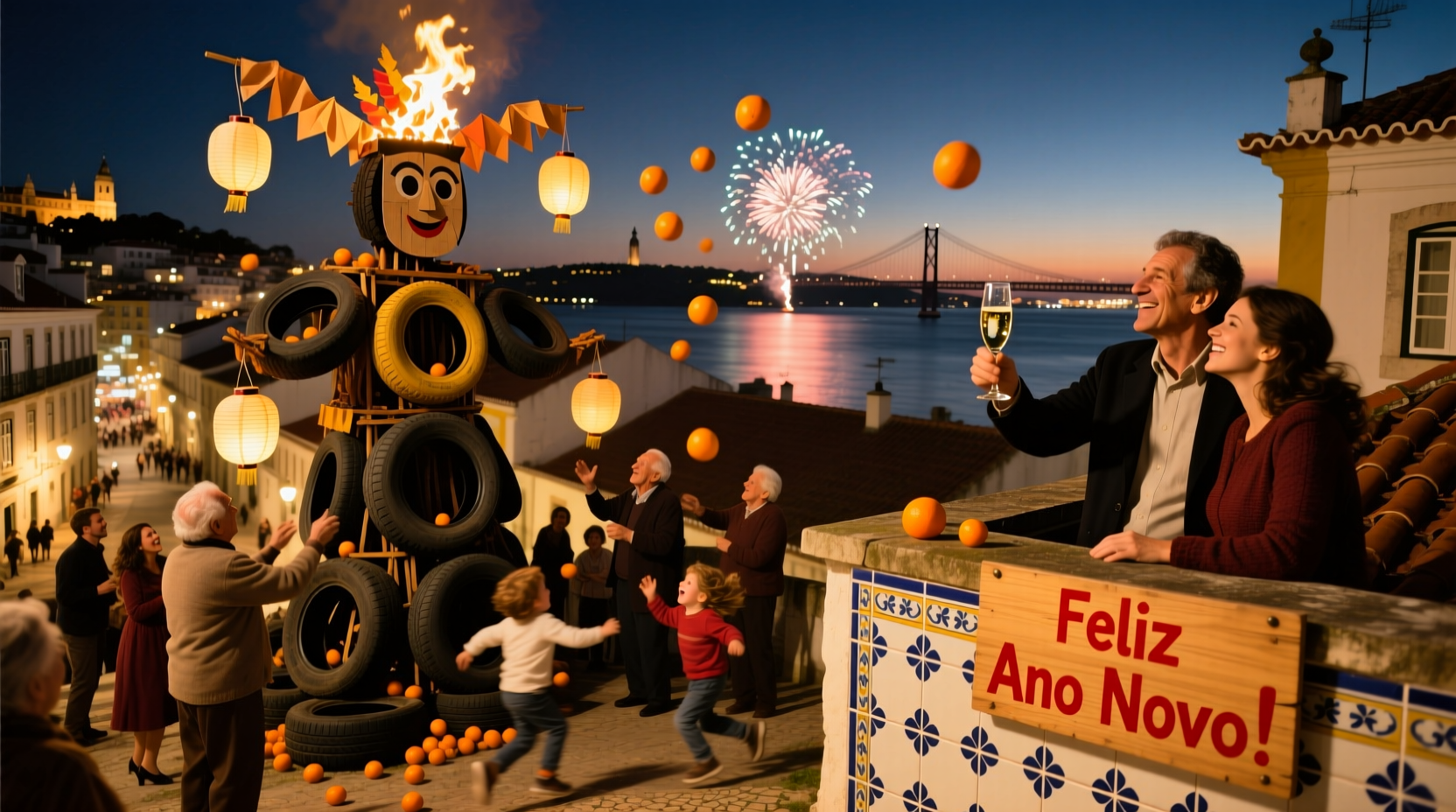 how does portugal celebrate new year