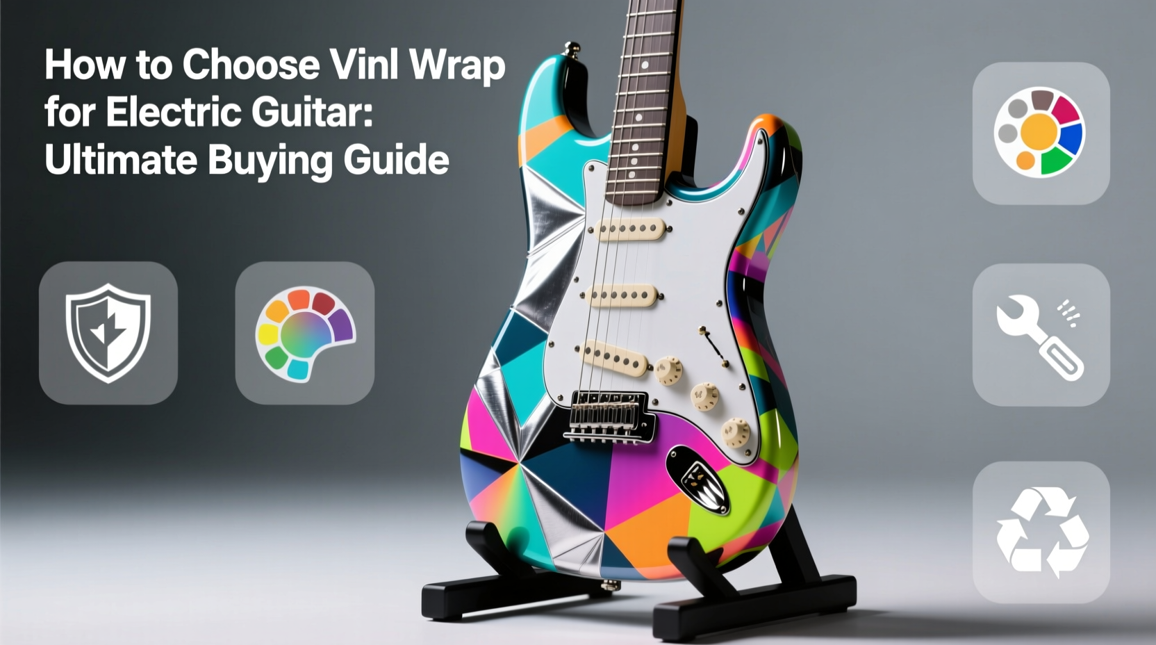 vinyl wrap for electric guitar