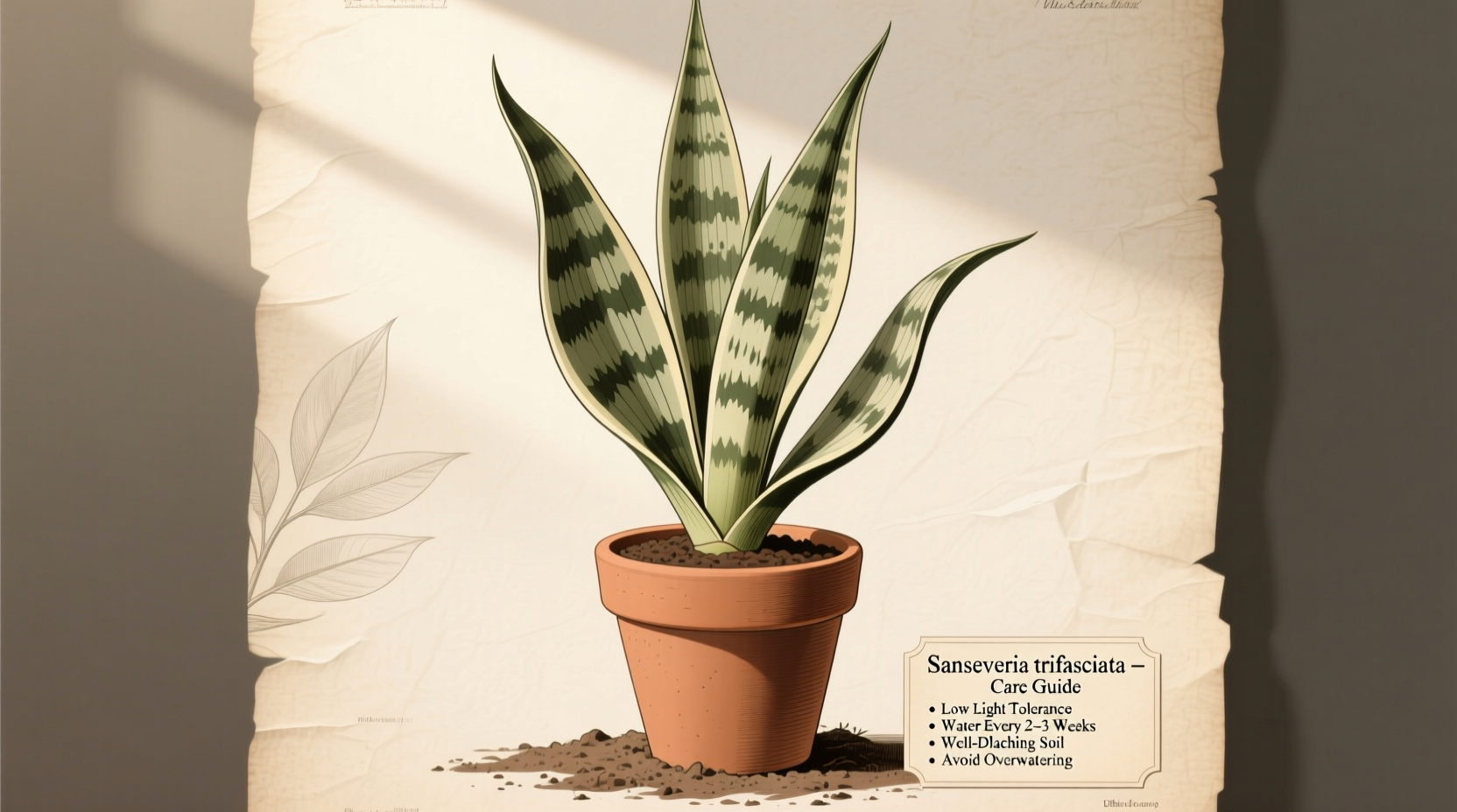 how to grow and care for snake plant sansevieria