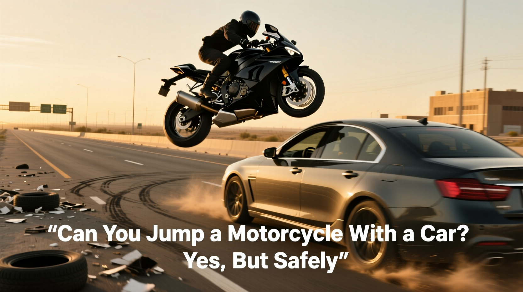 can you jump a motorcycle with a car