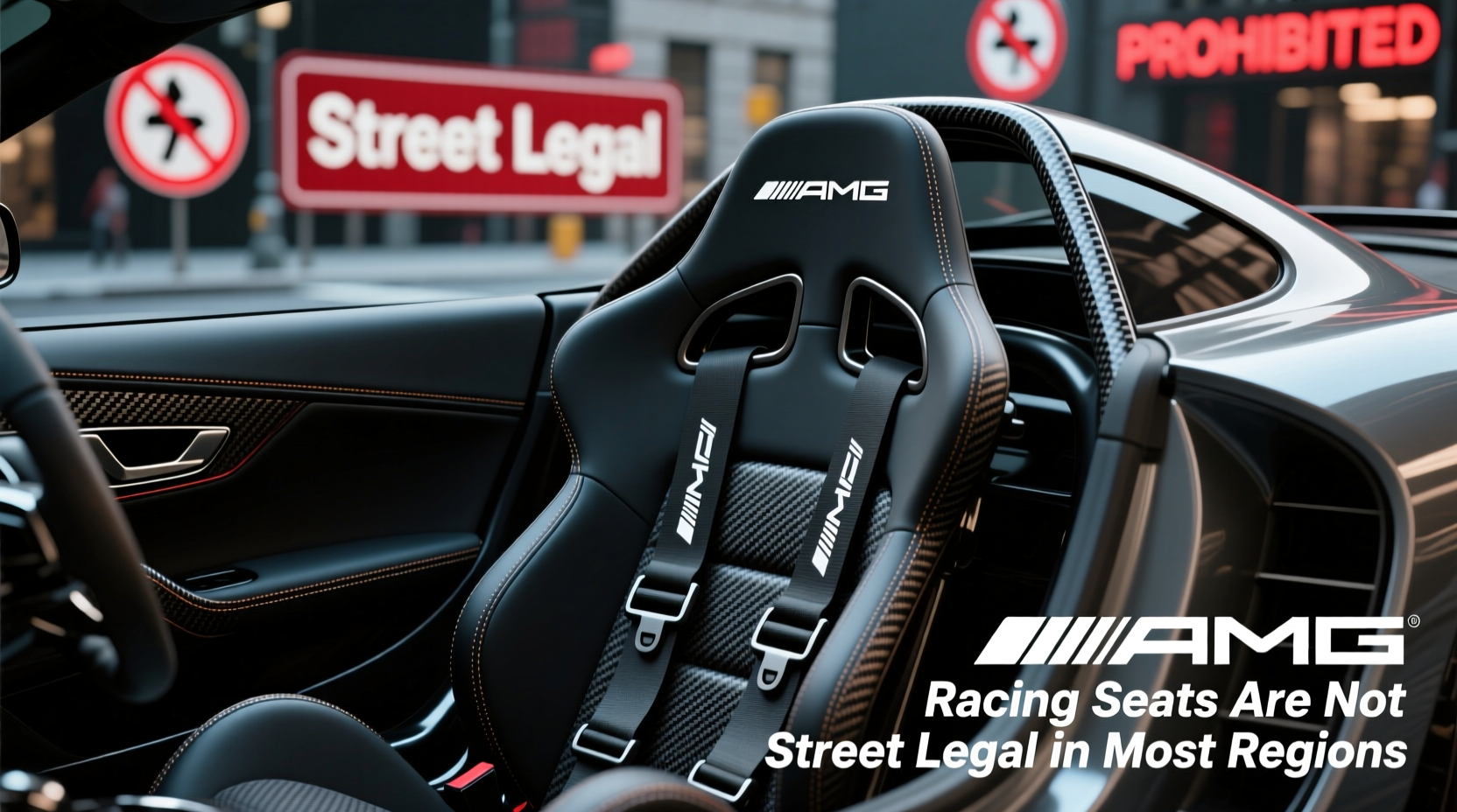 amg racing seat street legality