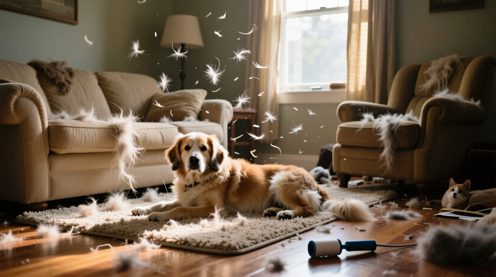 how do i deal with pet hair getting everywhere