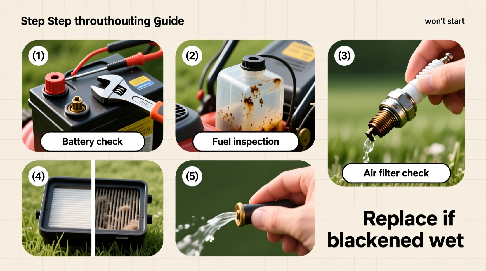 lawn mower wont start troubleshooting guide quick fixes