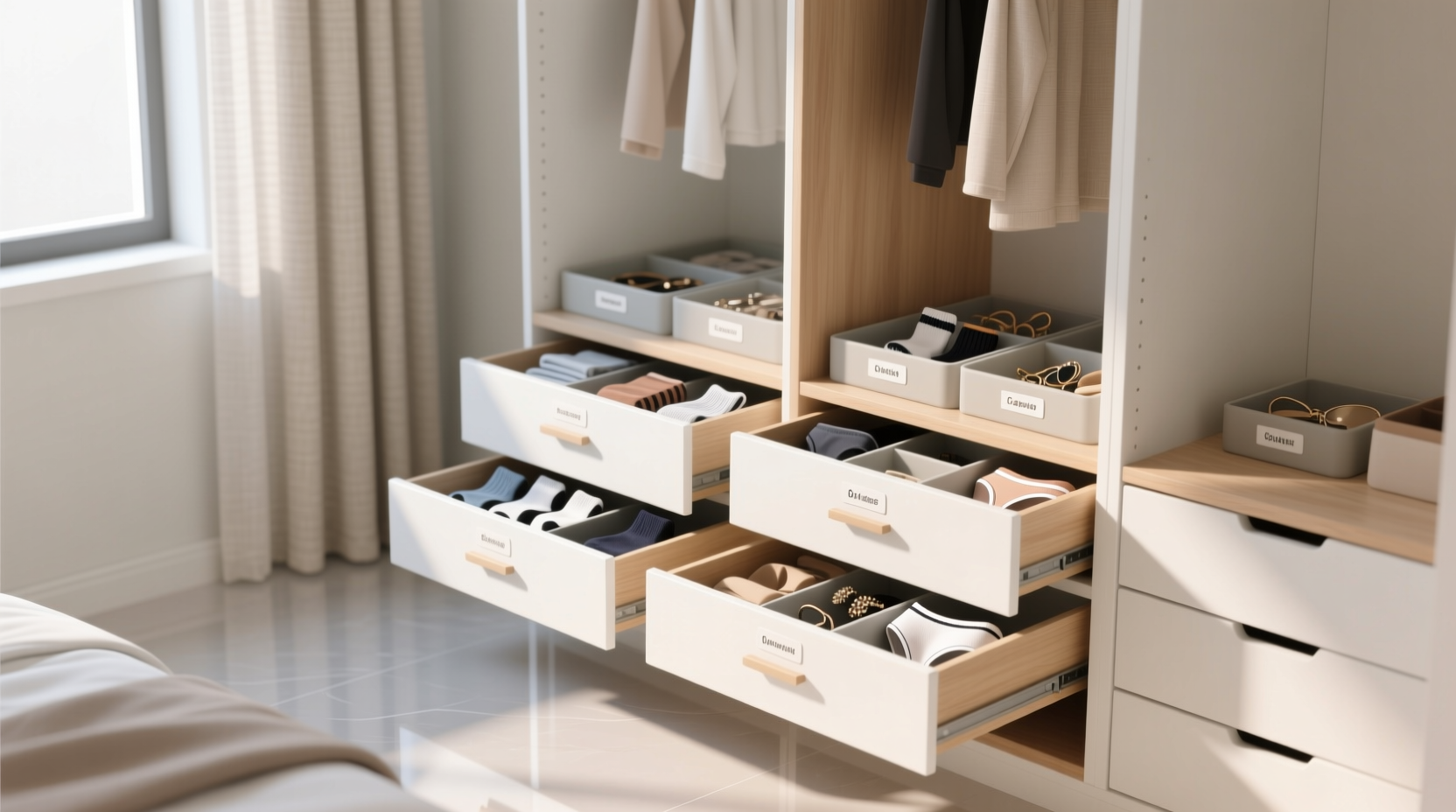 divide your drawers for better storage