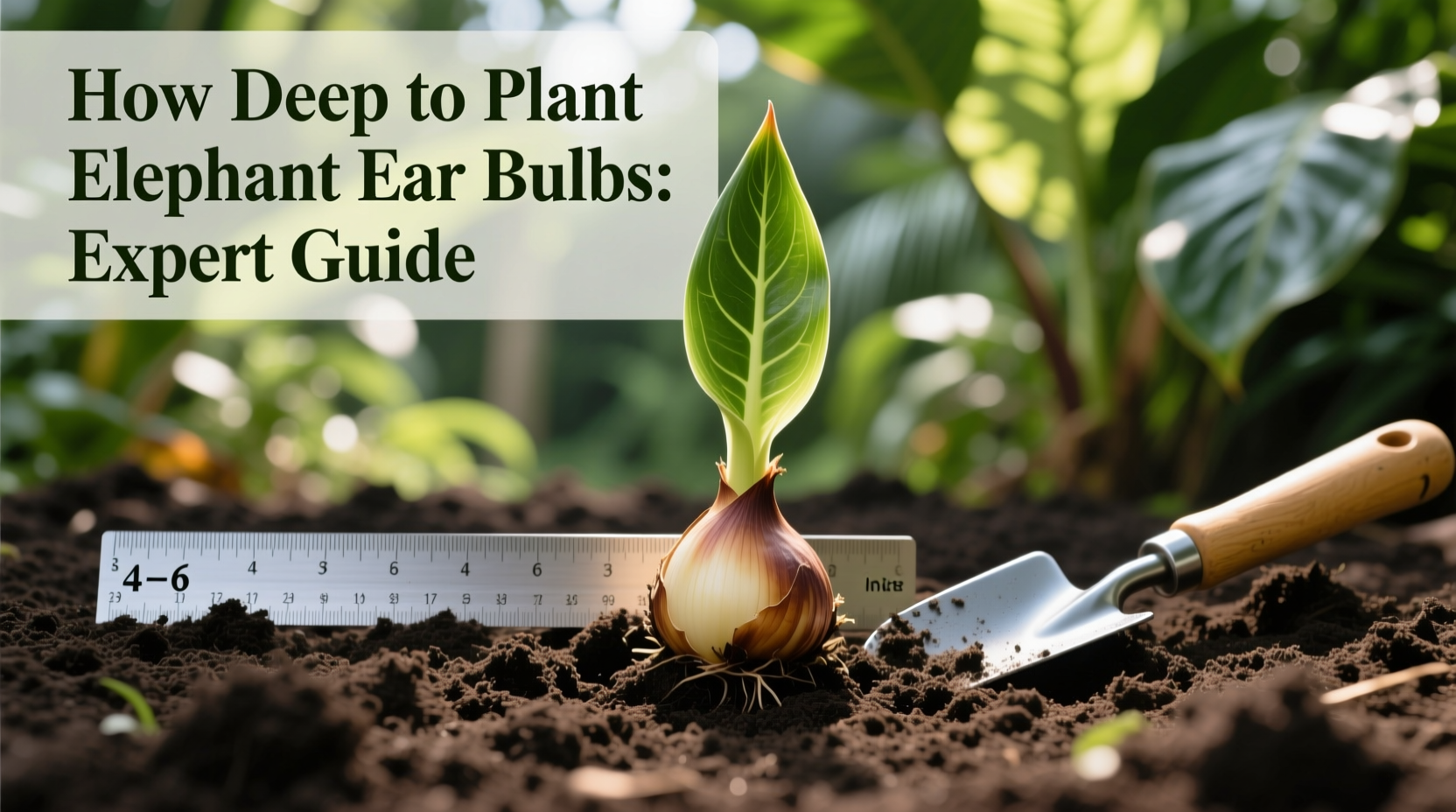 How Deep to Plant Elephant Ear Bulbs: Expert Guide