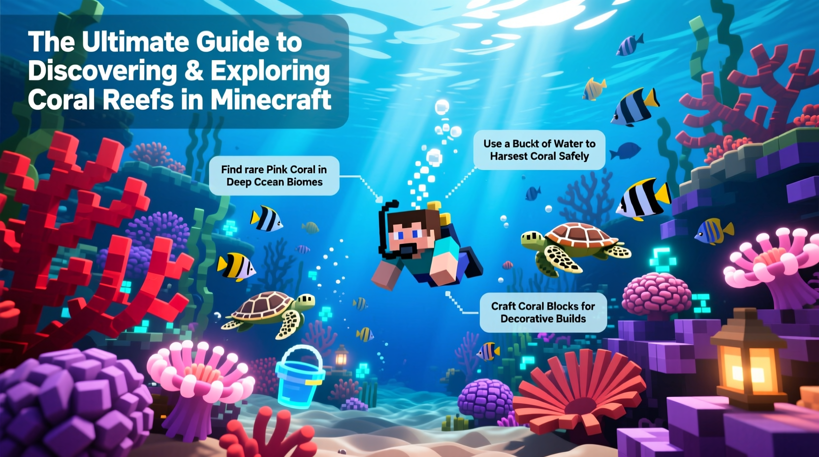 the ultimate guide to discovering and exploring coral reefs in minecraft