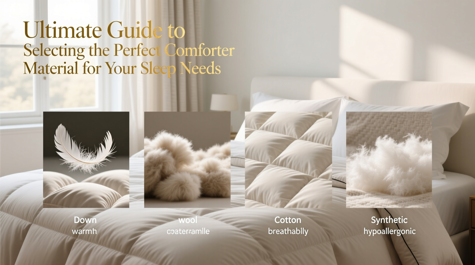 ultimate guide to selecting the perfect comforter material for your sleep needs