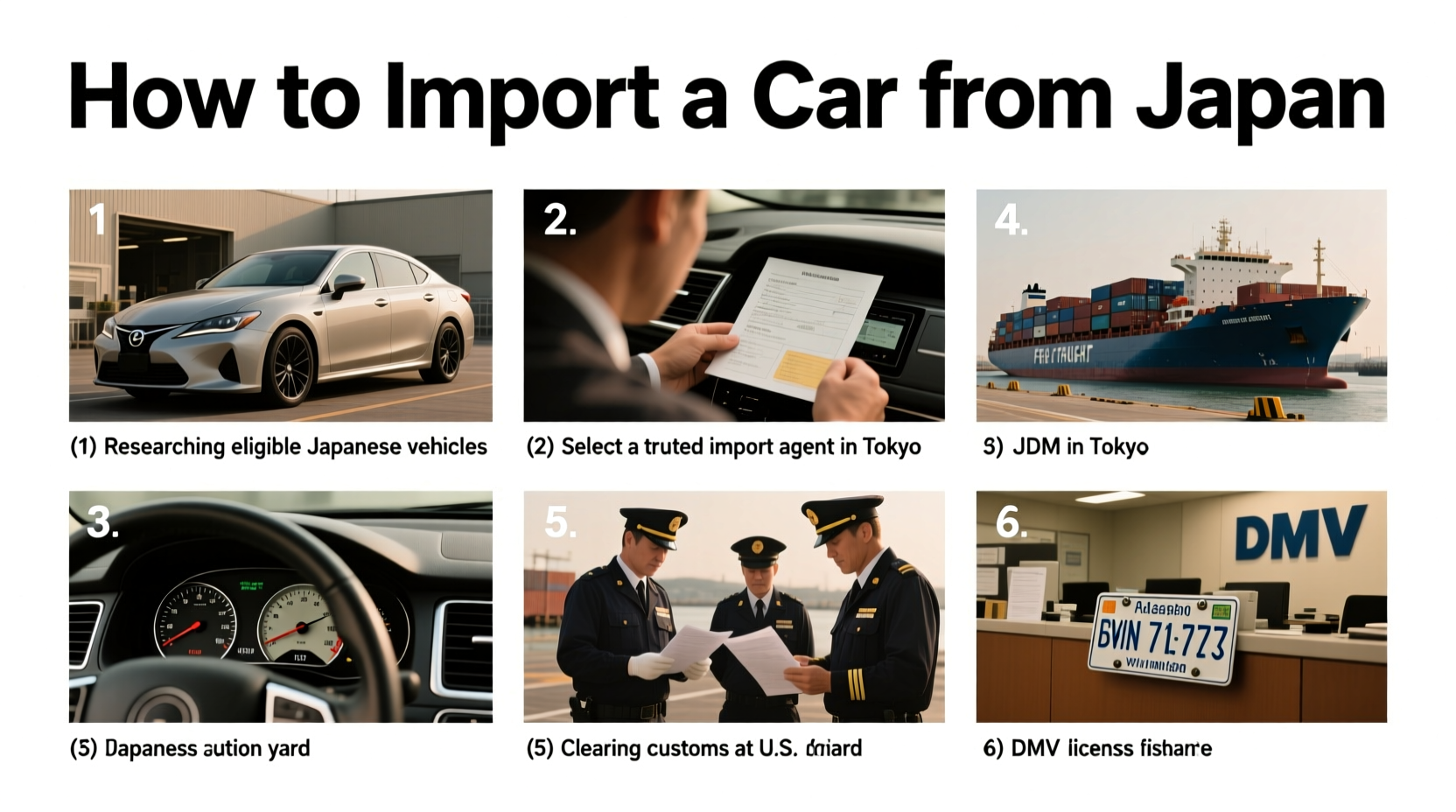 how do you import a car from japan