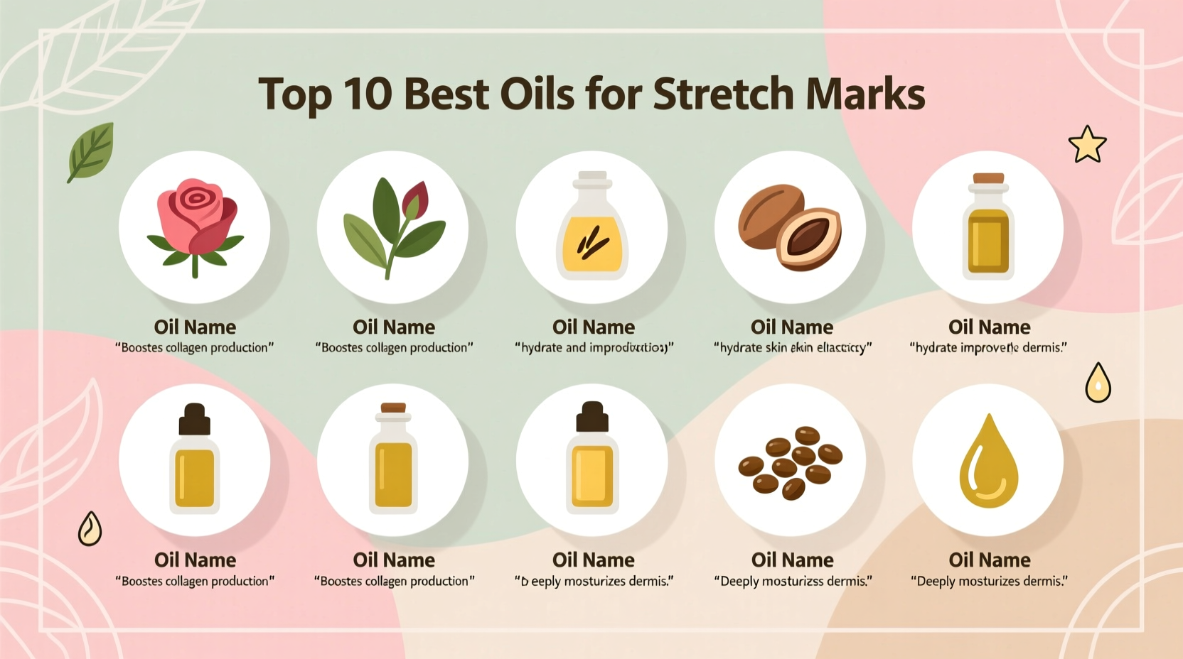 top 10 best oils for stretch marks hydrate and improve skin elasticity