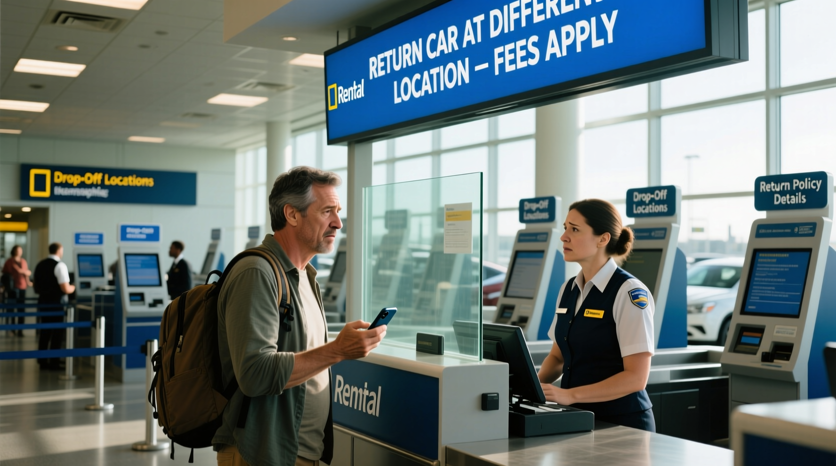 can you return a rental car at a different location