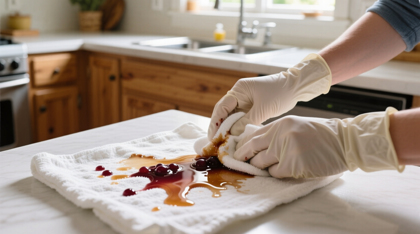 how to clean jam and jelly stains