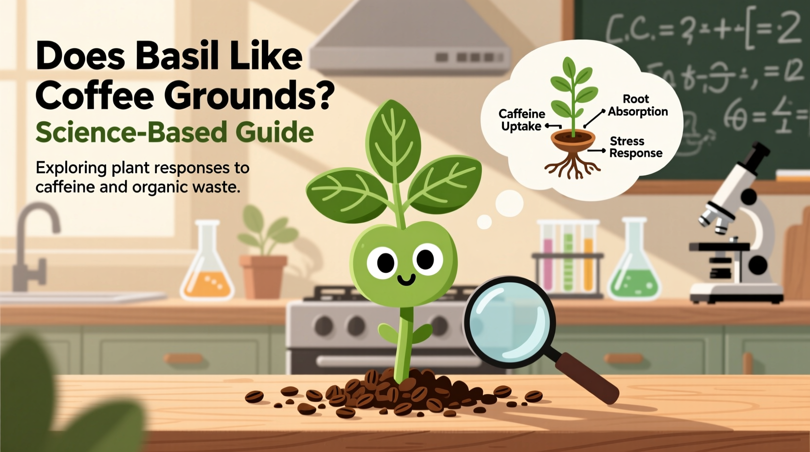 does basil like coffee grounds