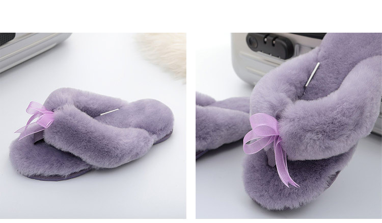 Custom Designers Fuzzy Slippers for Ladies Faux Fur Fluffy House Flats Flip Flops Warm Shoes