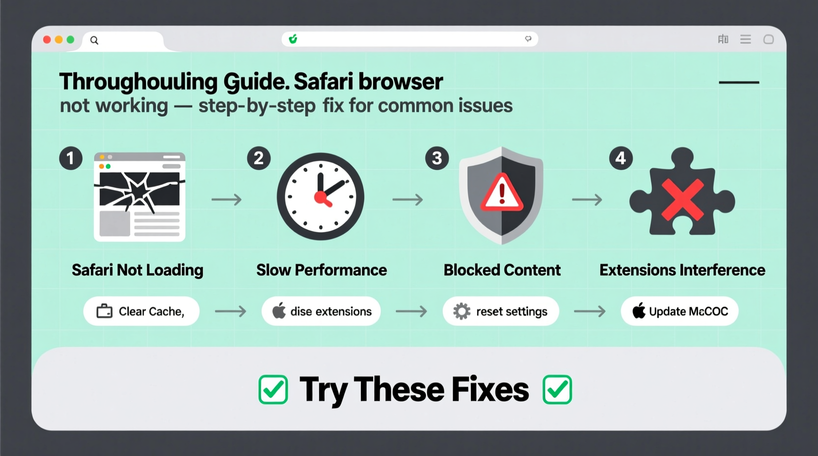 safari not working troubleshoot fix common issues