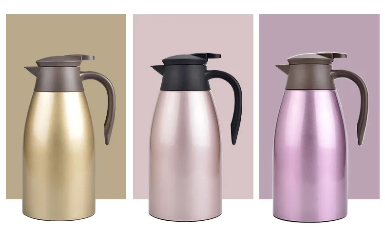 anti-slip stainless steel vacuum jug vacuum flask plastic handle