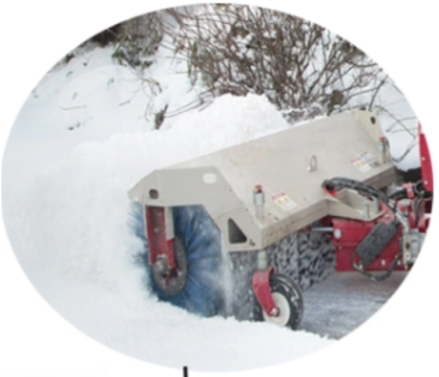 Steel Wire Road Sweeper Brushes For Tractor Mounted Cleaning