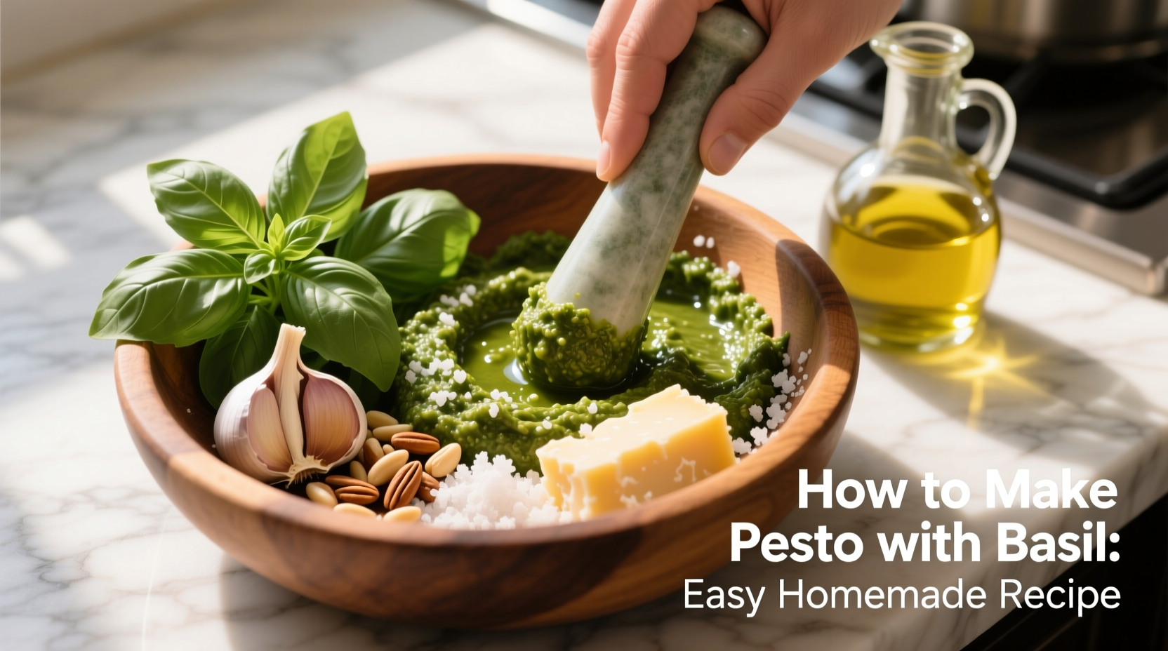 how do you make pesto with basil