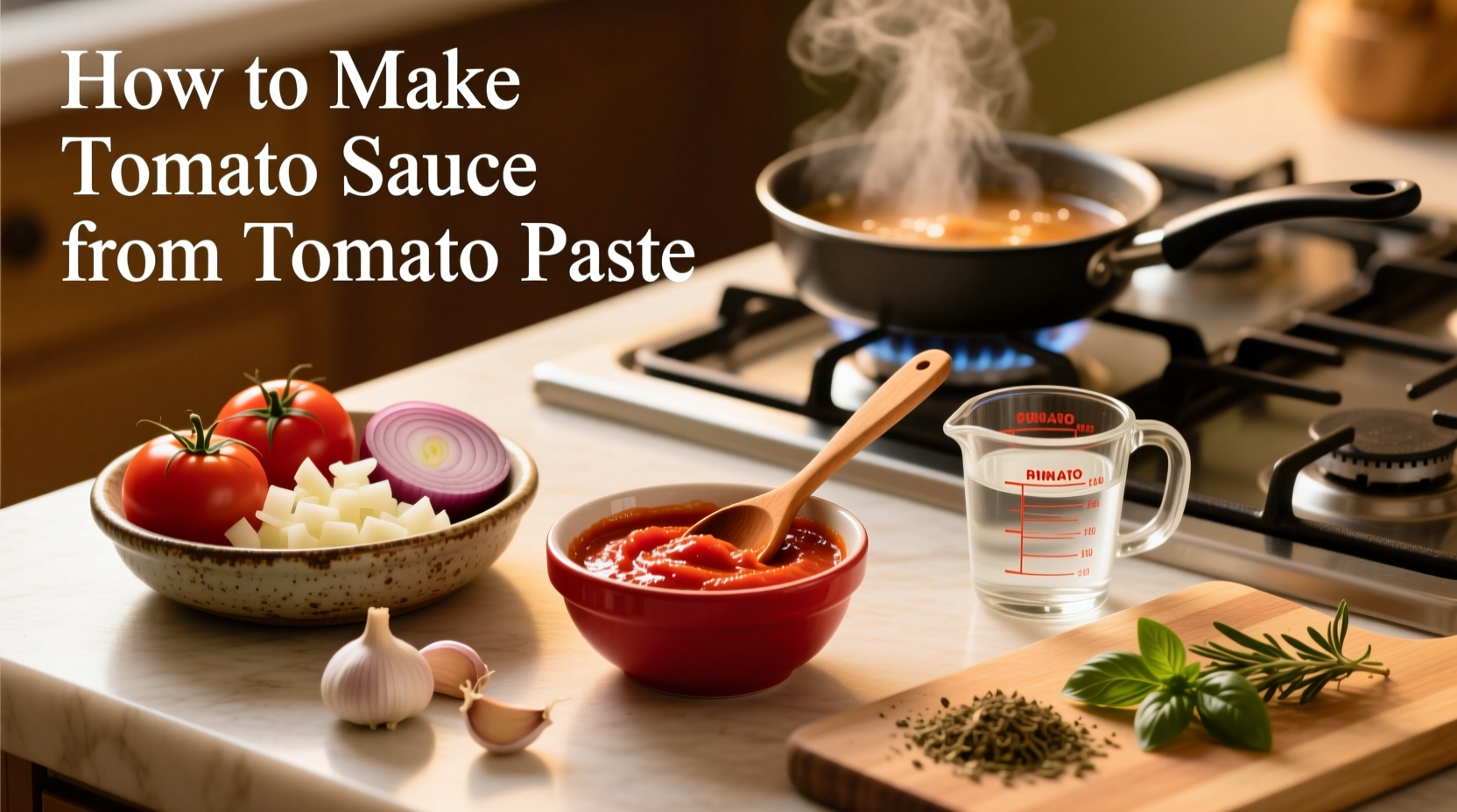Yes, Make Tomato Sauce from Paste (Simple 3-Ingredient Method)