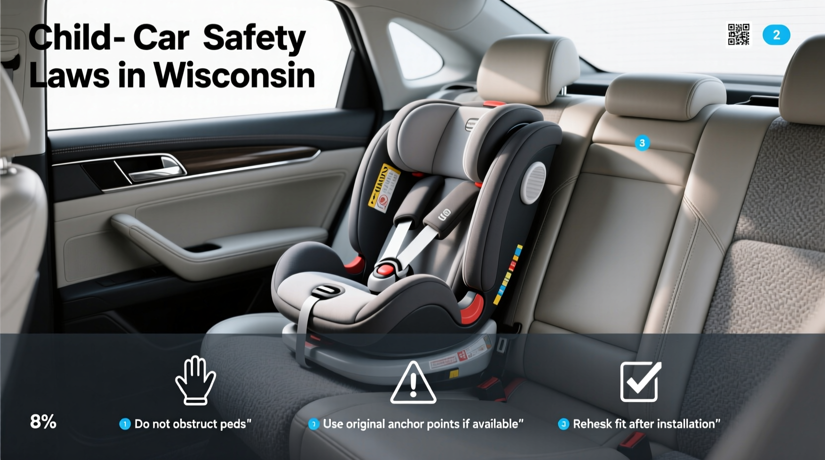 child car seat laws for wisconsin