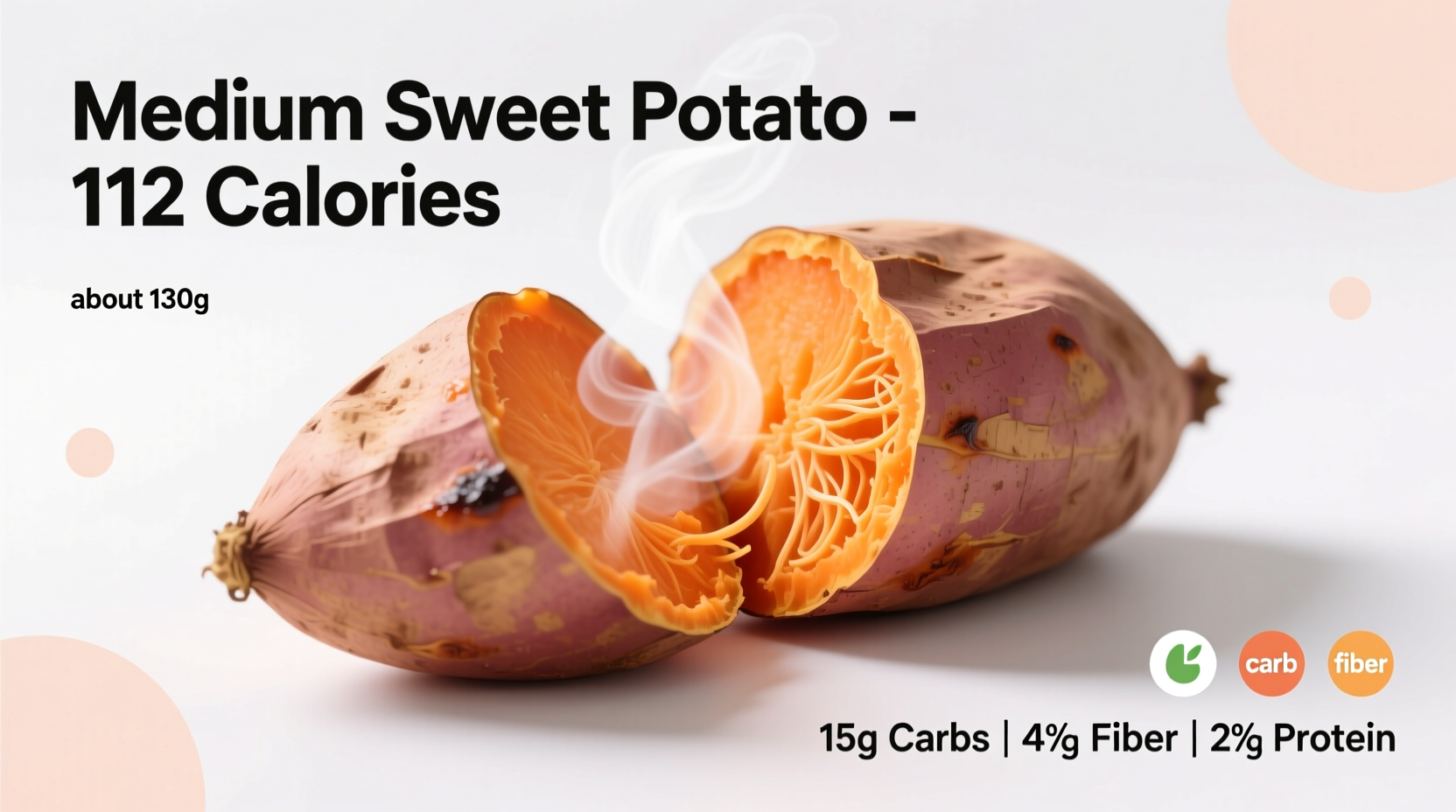 calories in medium sweet potato