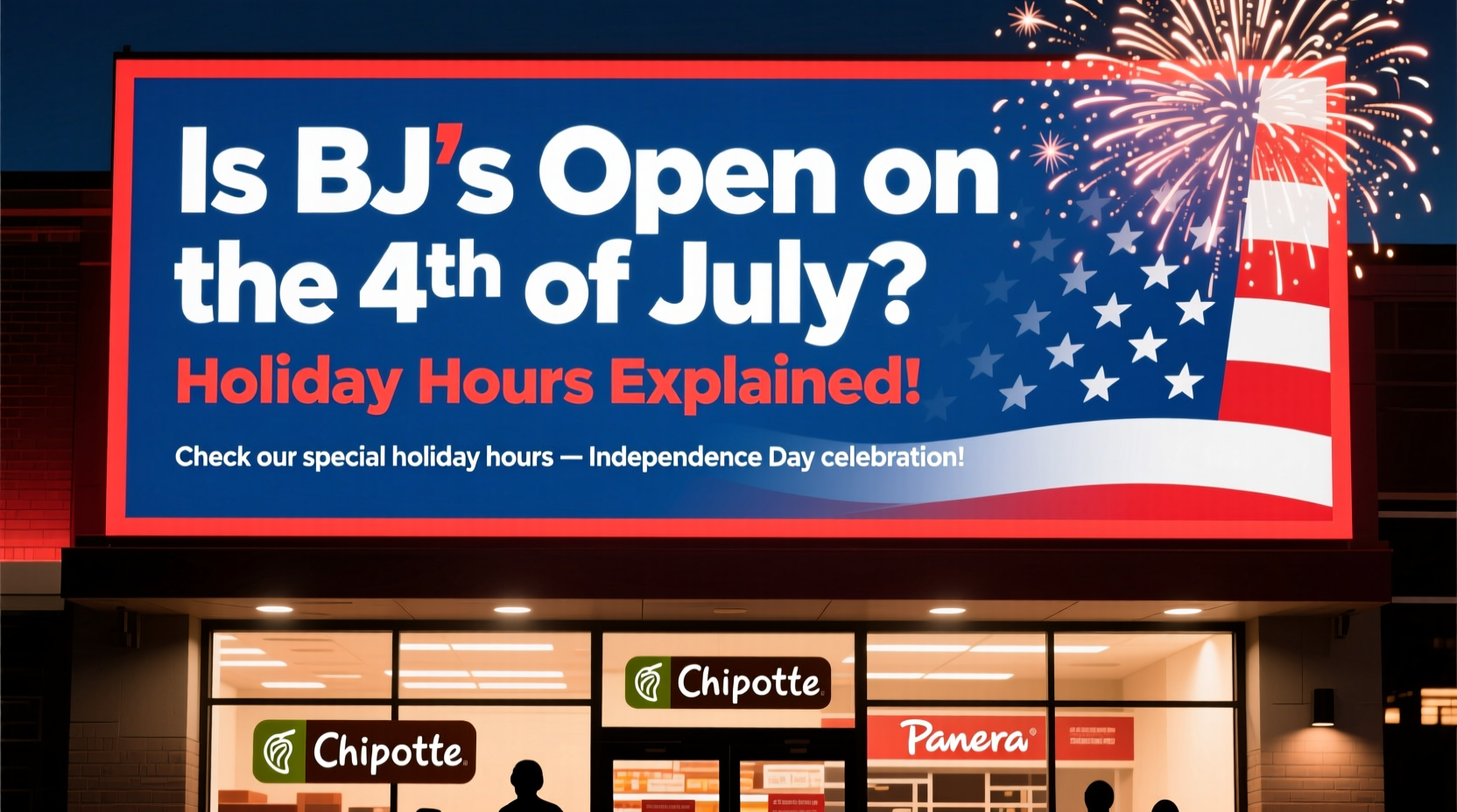 is bjs open on the 4th of july
