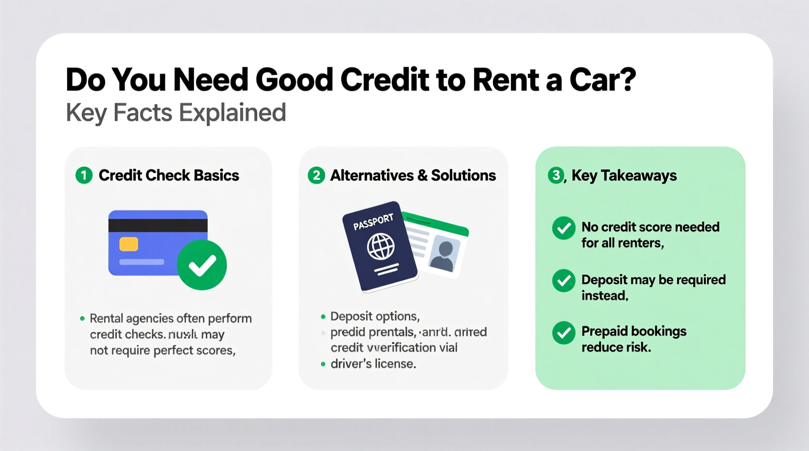 do you need good credit to rent a car