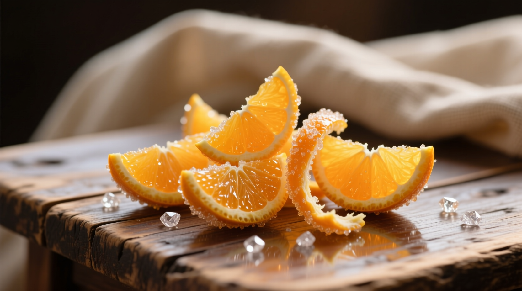 candied orange zest