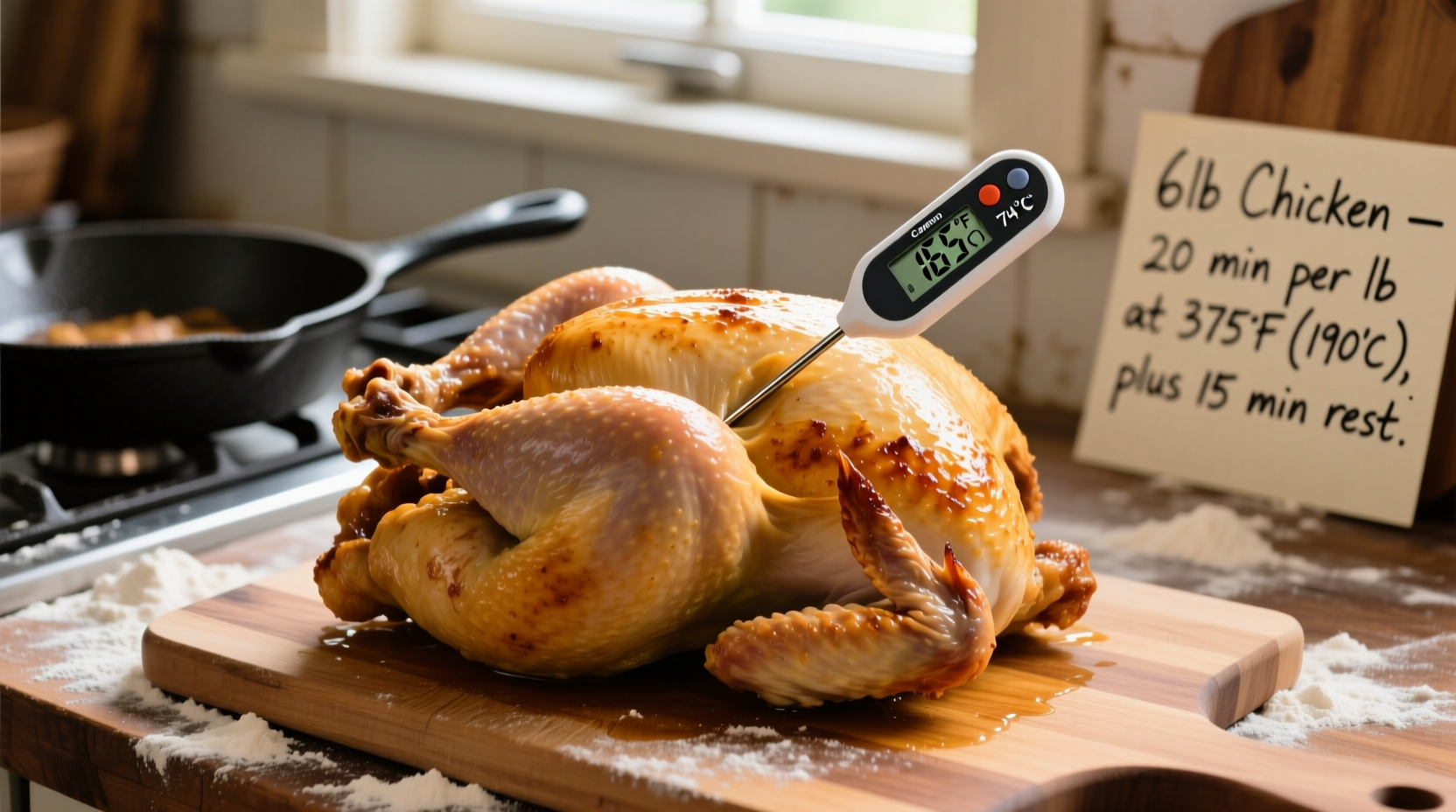 how long to cook a 6lb chicken