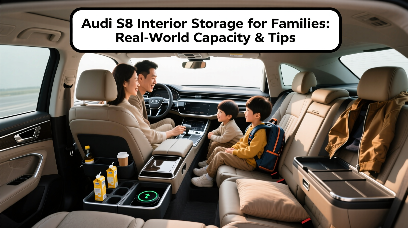 audi s8 interior storage family