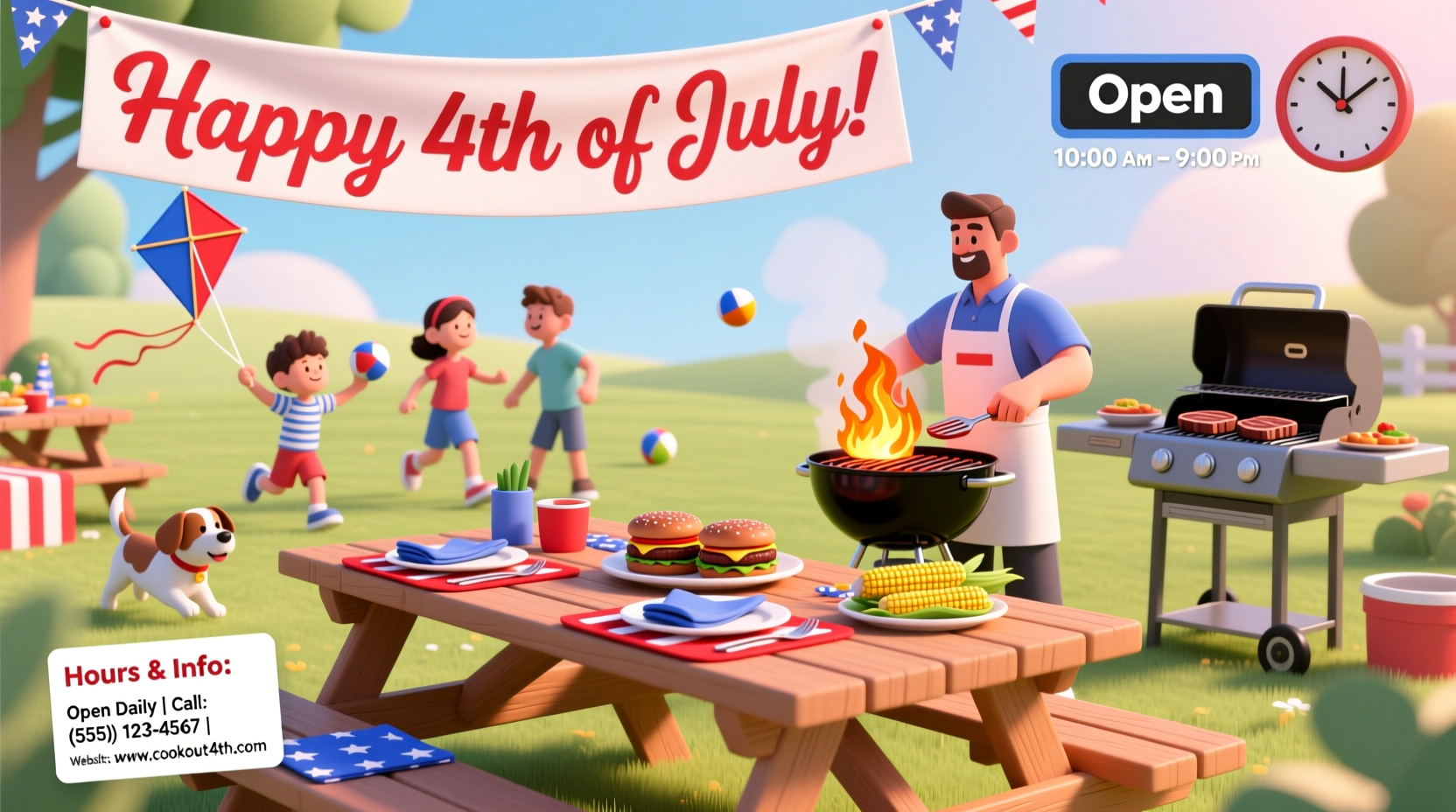 is cookout open on the 4th of july