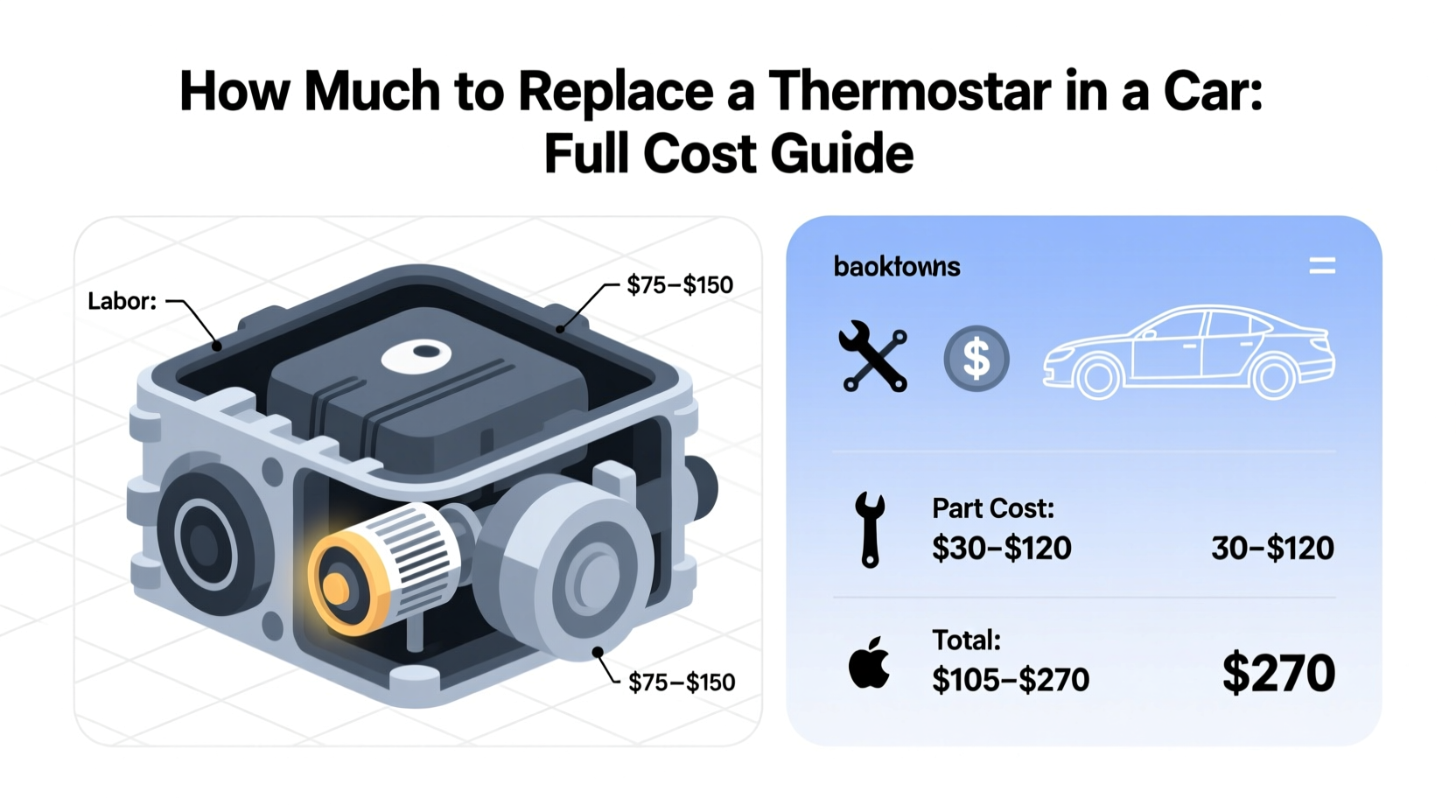 how much to replace a thermostat in car