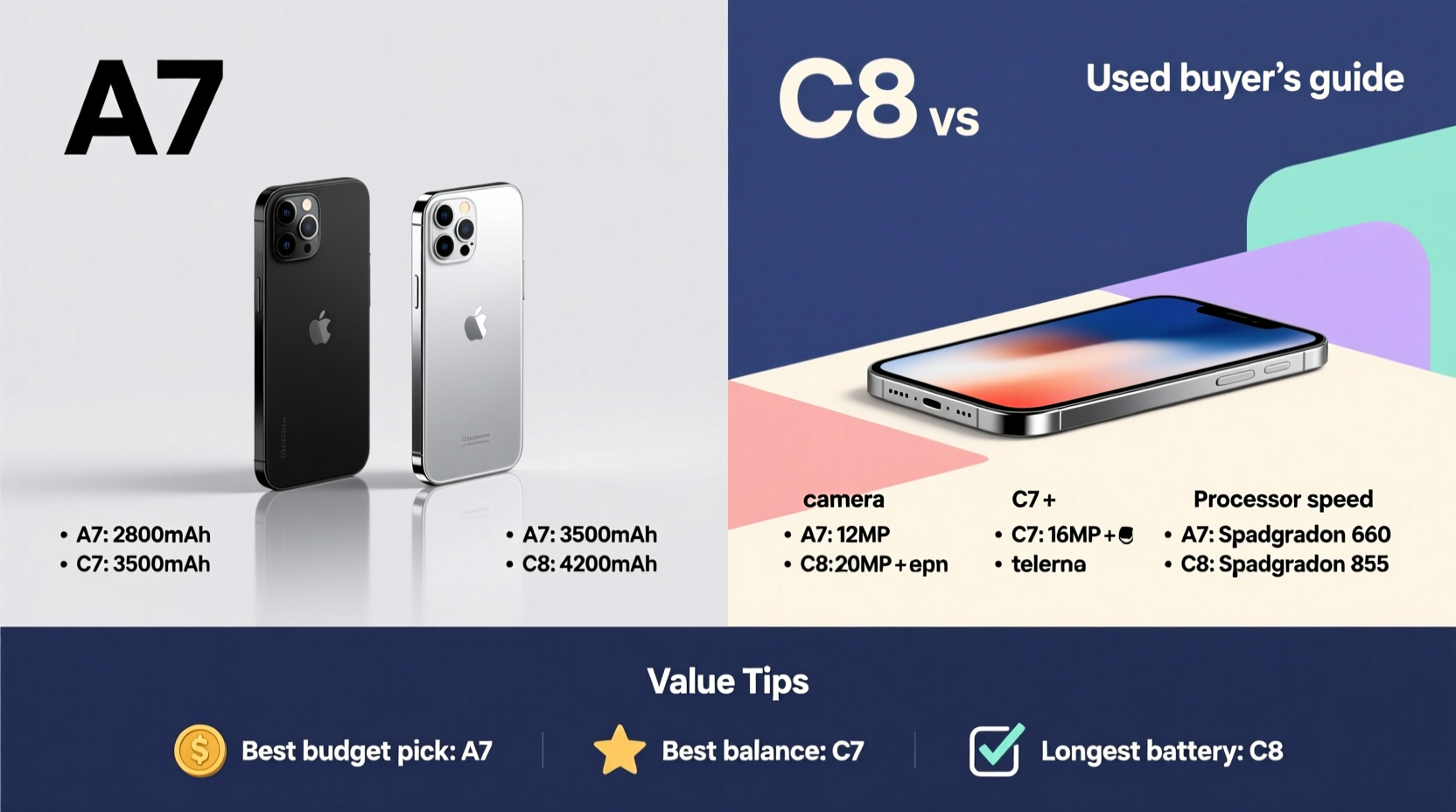 a7 c7 vs c8 used buyer